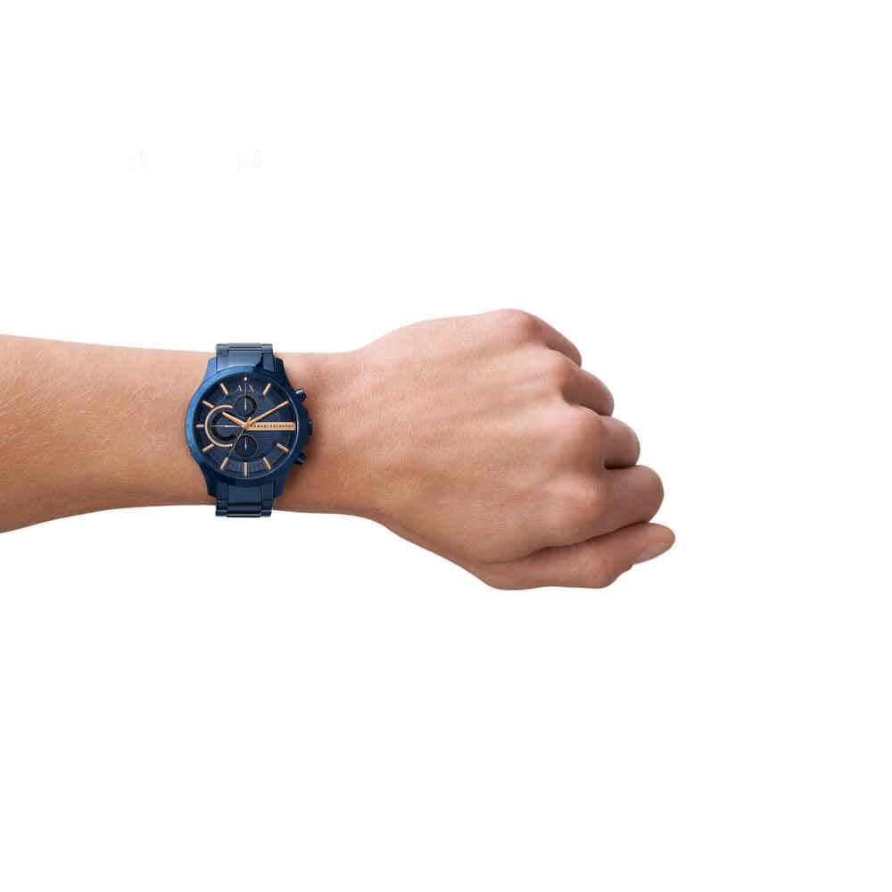 Chronograph Blue Stainless Steel Watch