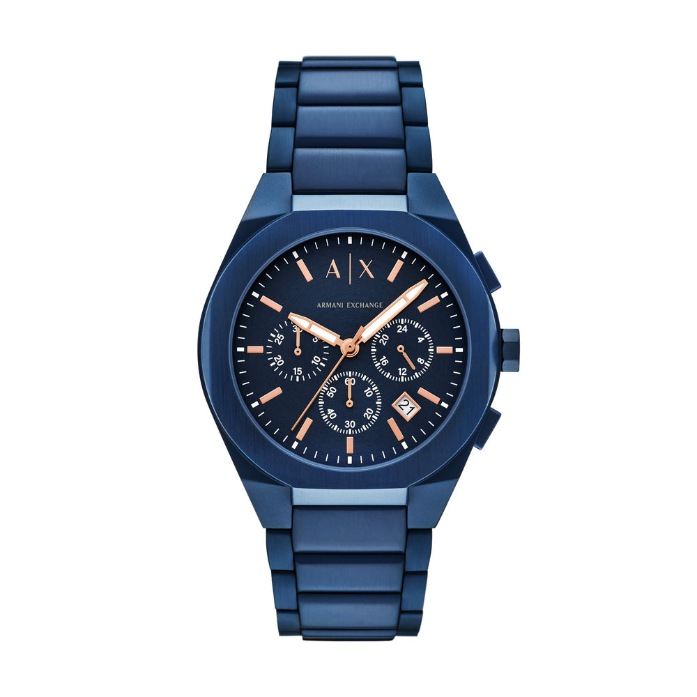 Sync Chronograph Blue Stainless Steel Watch