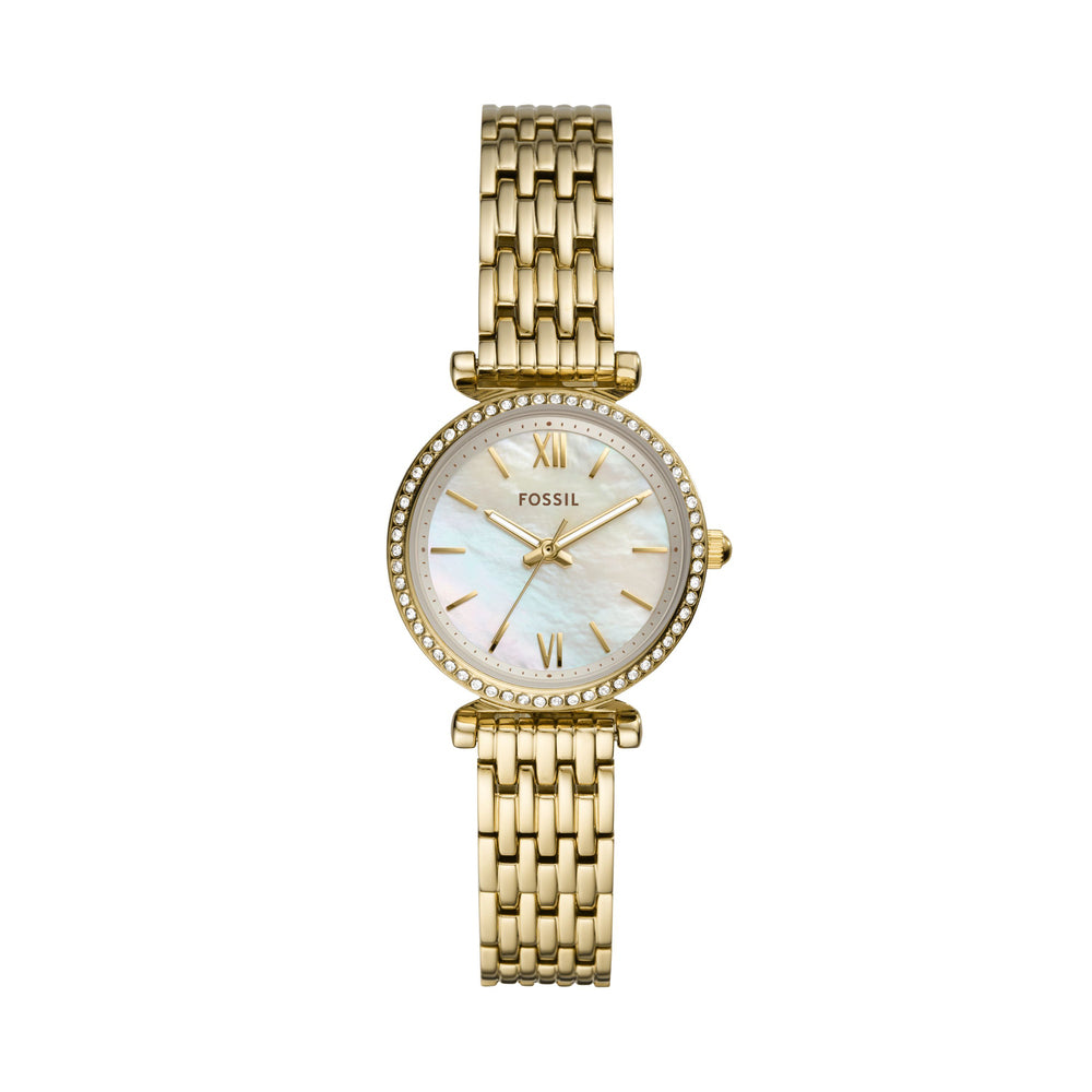 Carlie Mini Three-Hand Gold-Tone
