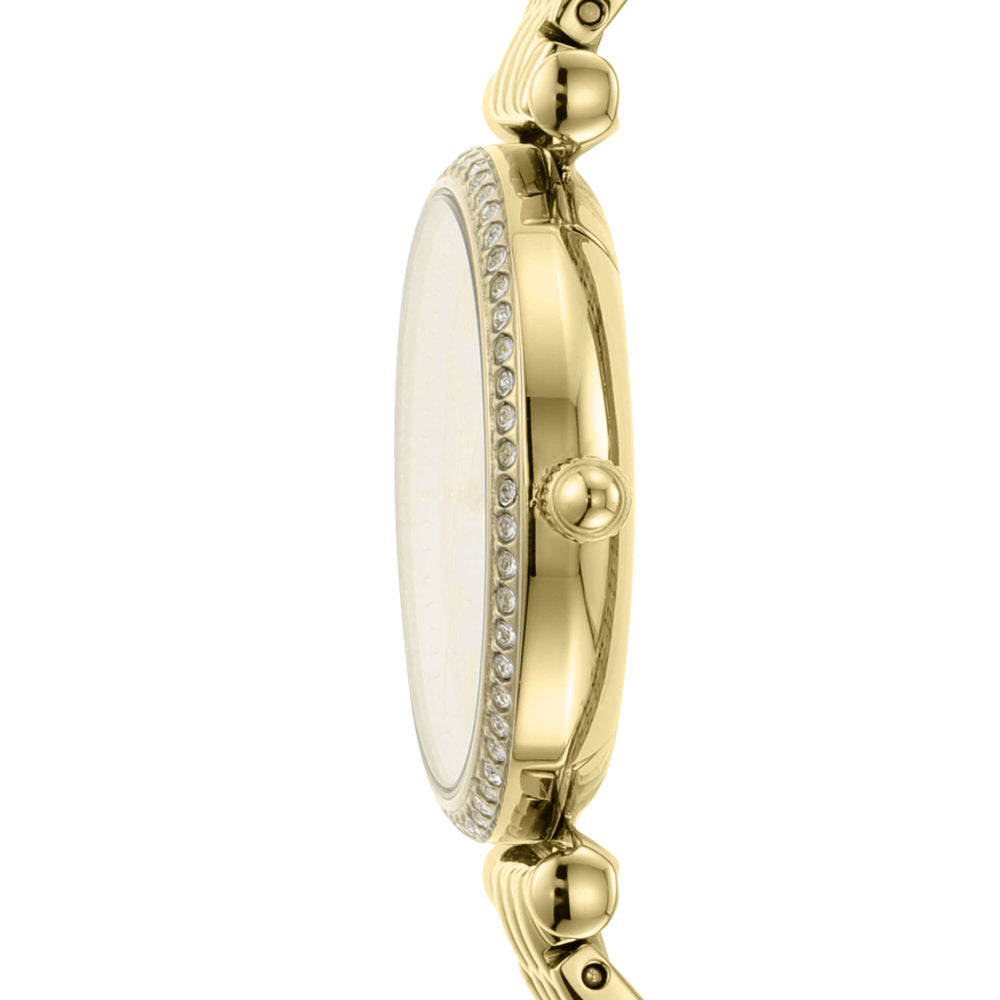 Carlie Mini Three-Hand Gold-Tone