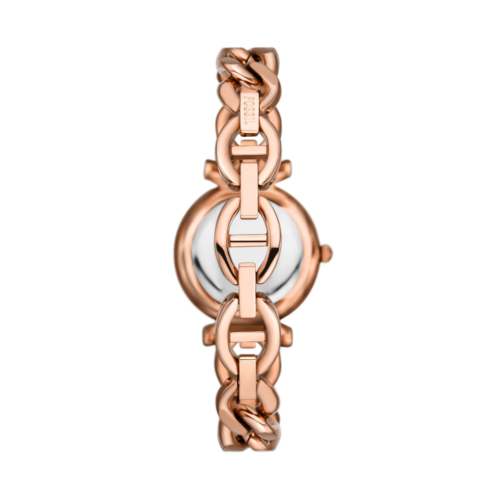 Carlie Three-Hand Rose Gold-Tone