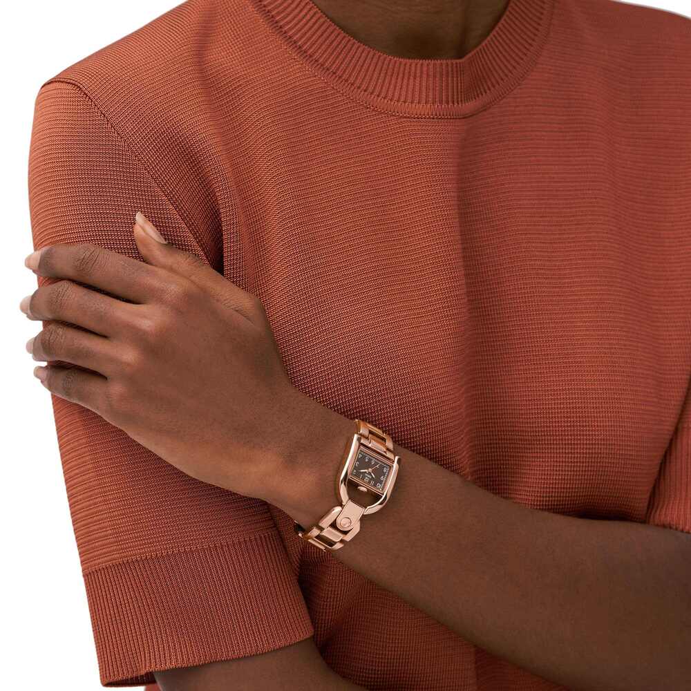 Harwell Three-Hand Rose Gold-Tone