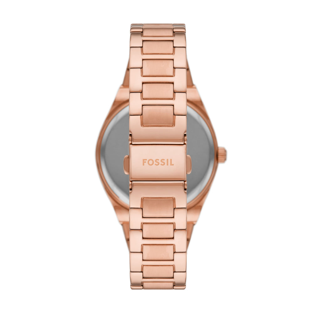 Scarlette Three-Hand Date Rose Gold-Tone