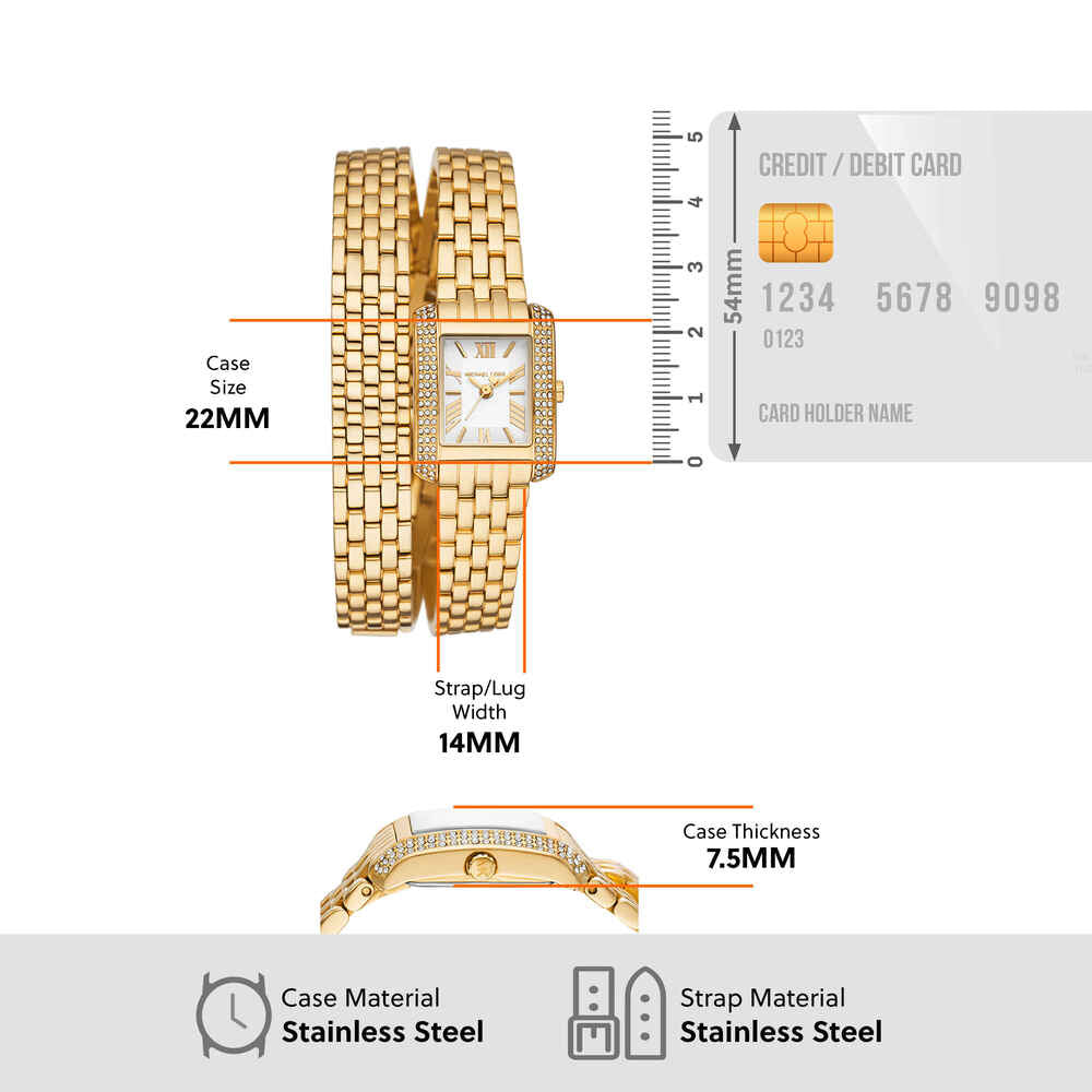 Emery Three-Hand Gold-Tone Stainless Steel Watch