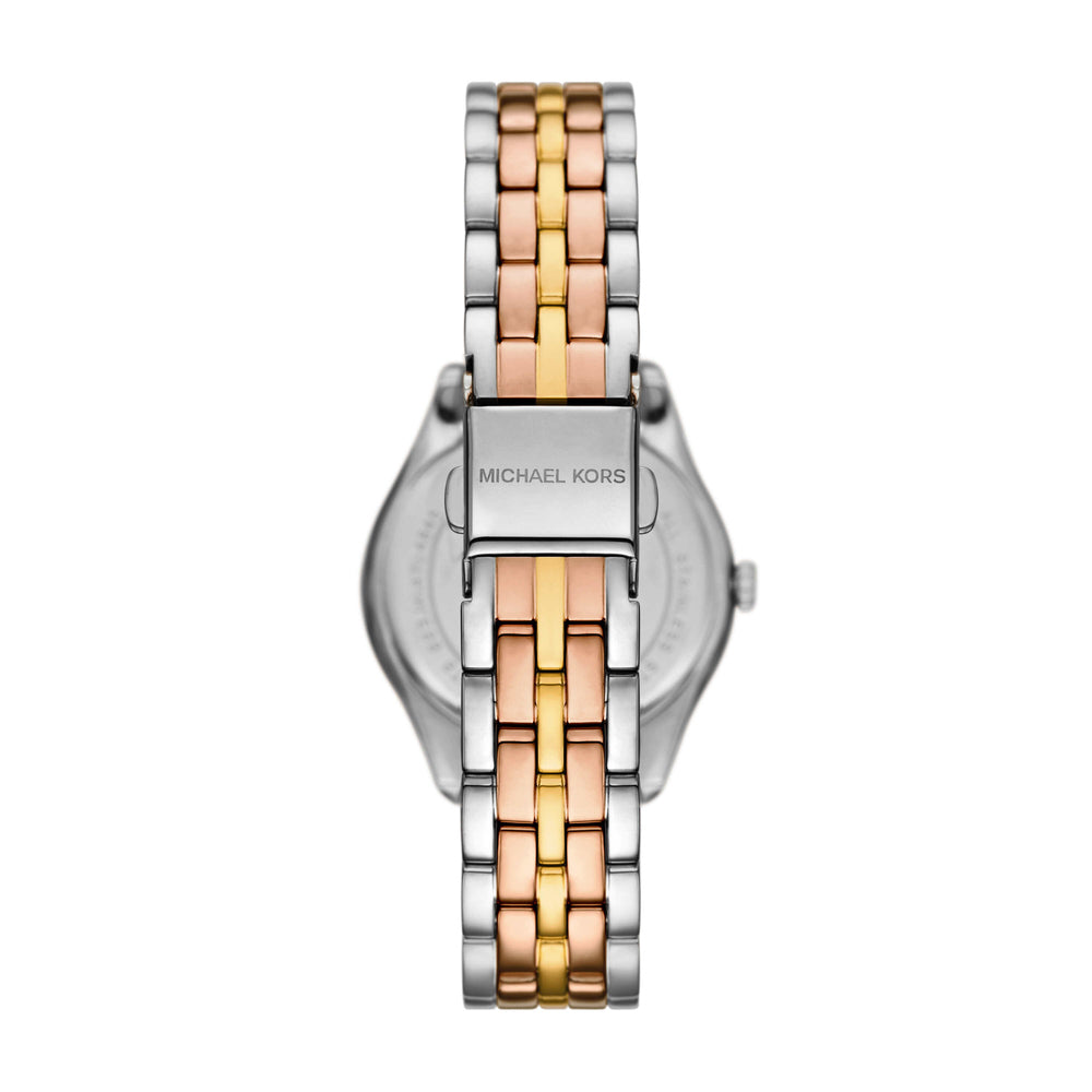 Harlowe Three-Hand Tri-Tone Stainless Steel Watch