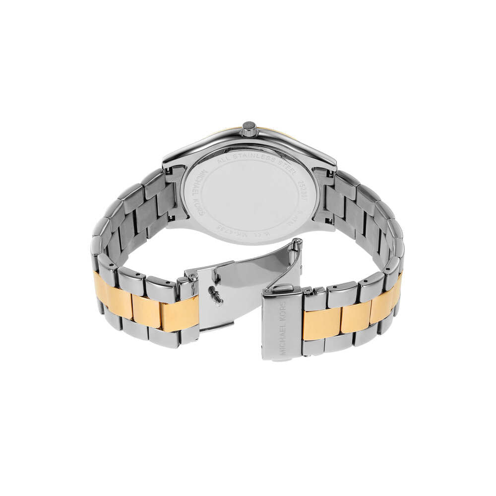 Women's Slim Runway Three-Hand Two-Tone Stainless Steel Watch
