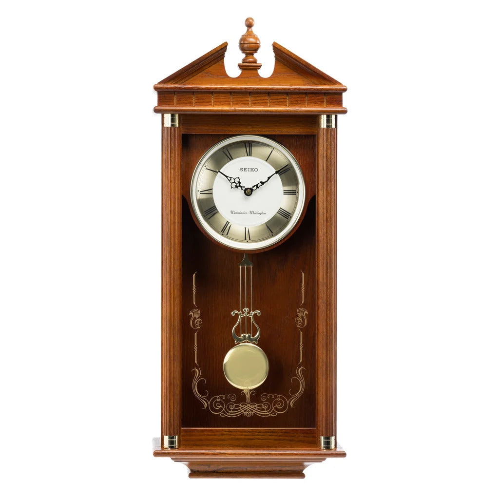 Dual Chime Oak Wood Musical Pendulum