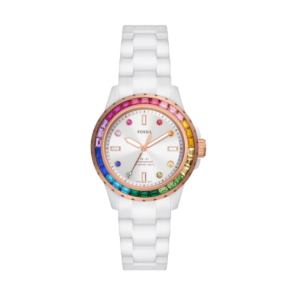 FB-01 Three-Hand White Ceramic