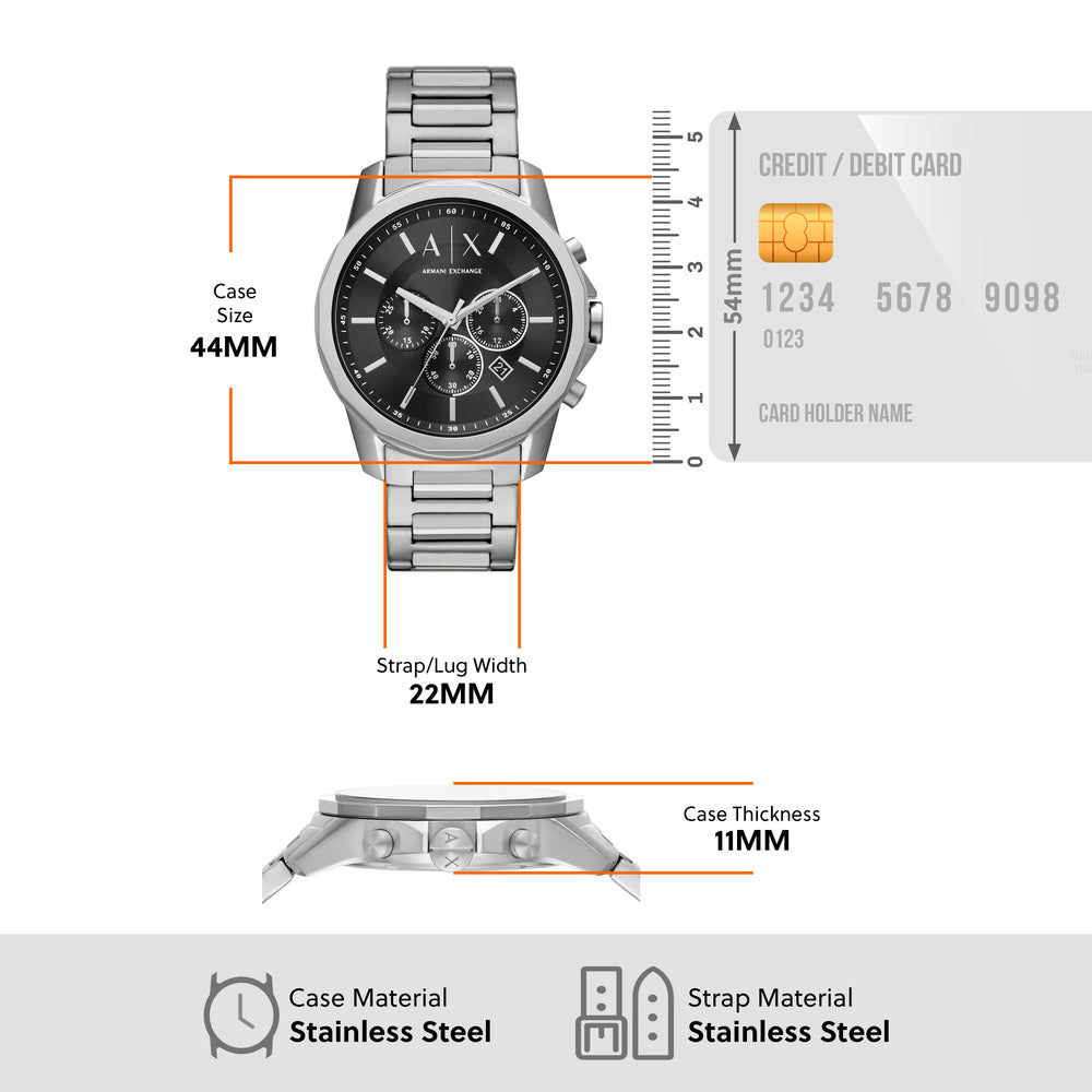 Chronograph Stainless Steel Watch