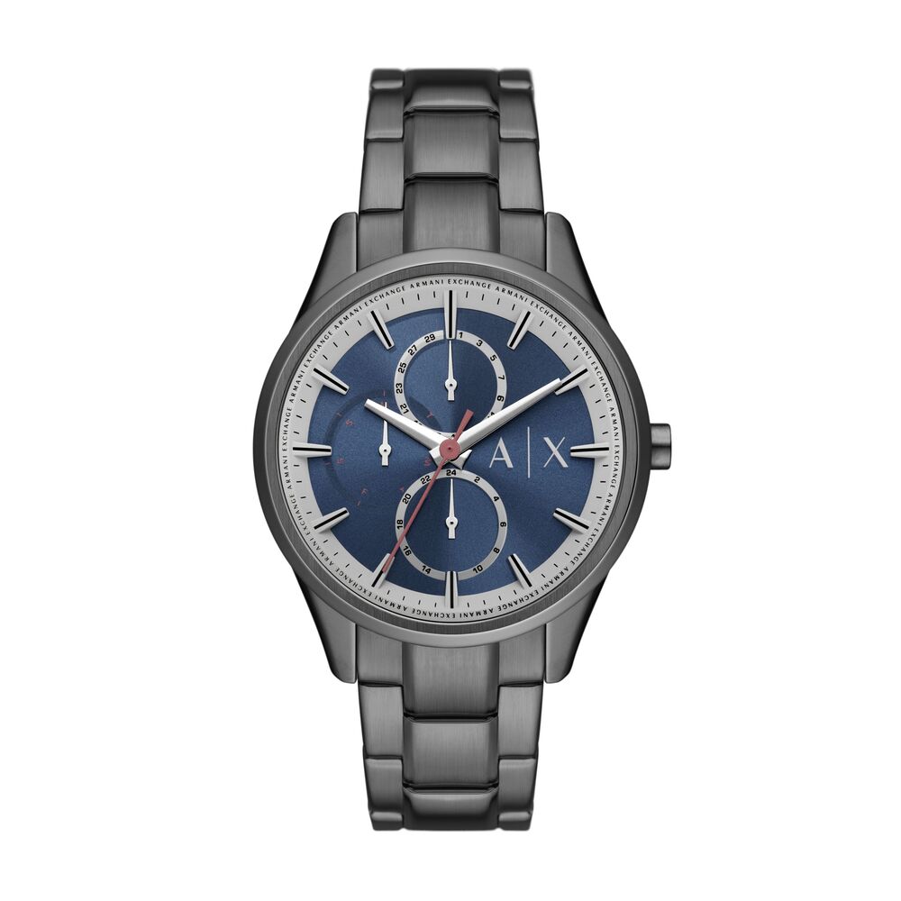 Multifunction Gunmetal Stainless Steel Watch