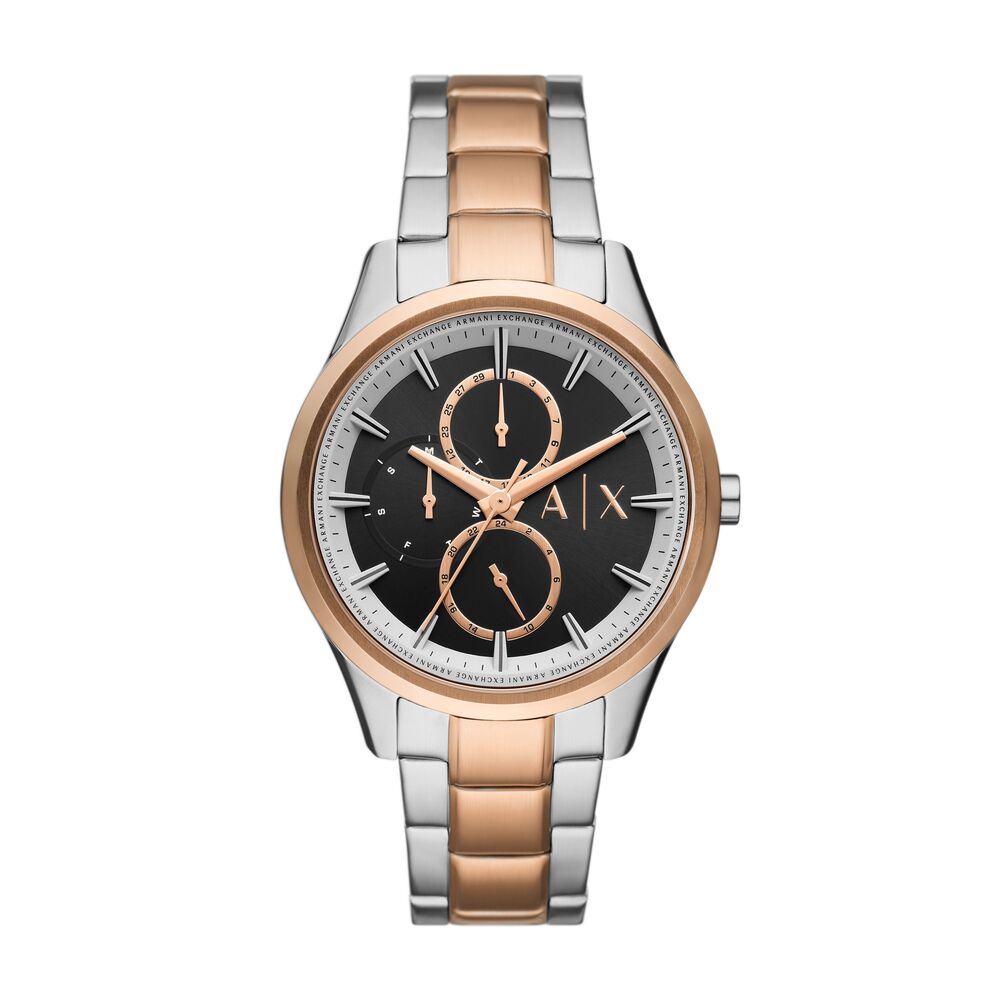 Multifunction Two-Tone Stainless Steel Watch