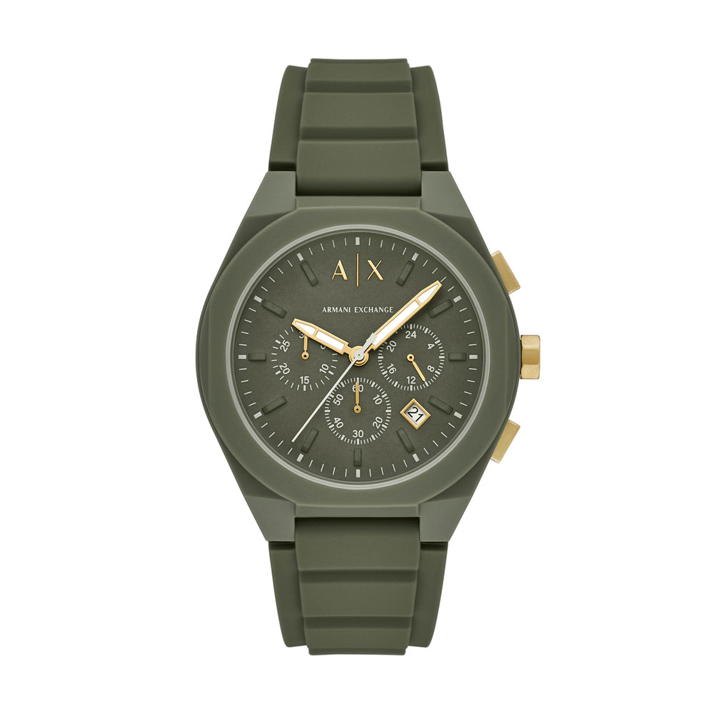 Sync Chronograph Green Silicone Watch