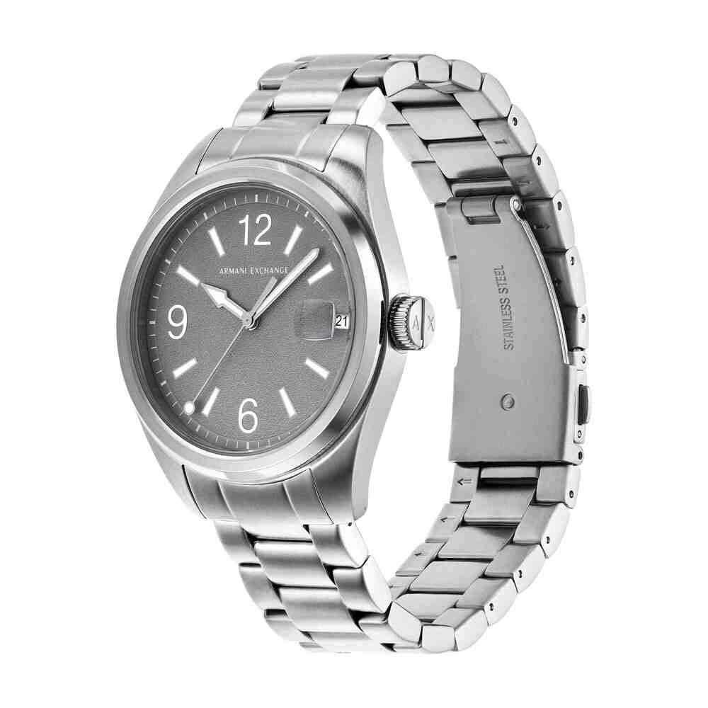 Three-Hand Date Stainless Steel Watch