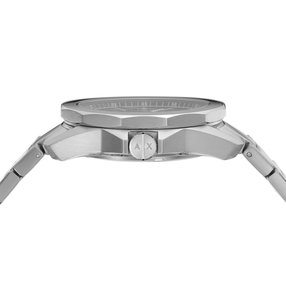 Three-Hand Date Stainless Steel Watch