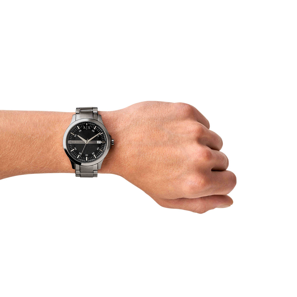 Three-Hand Date Stainless Steel Watch