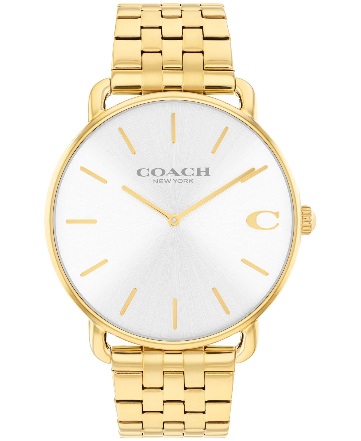 Elliot Men Quartz White Dial Analog Stainless Steel Watch