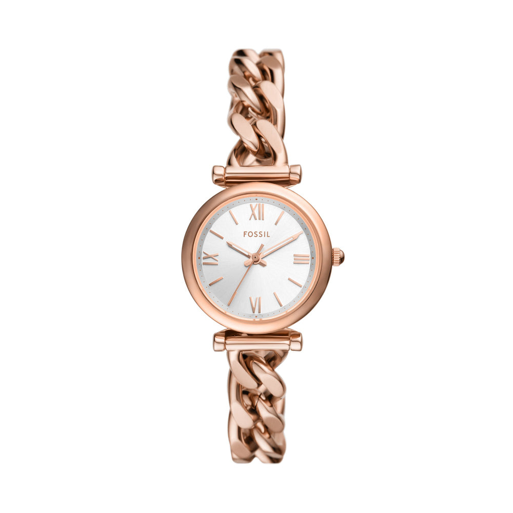 Carlie Three-Hand Rose Gold-Tone