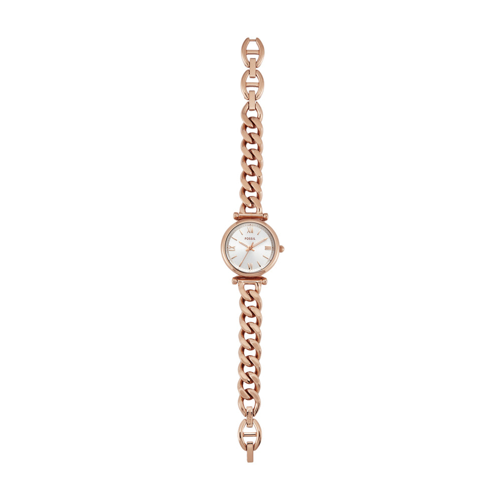 Carlie Three-Hand Rose Gold-Tone