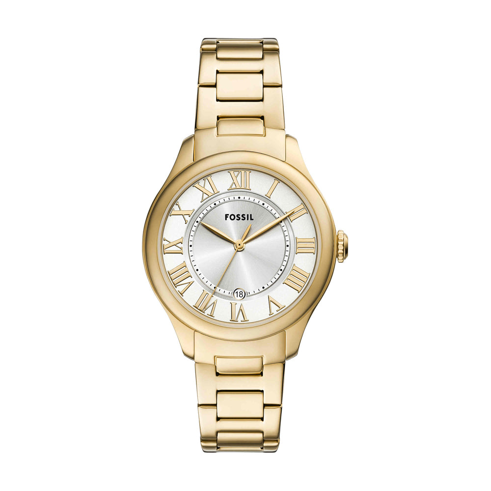 Gilmore Three-Hand Date Gold-Tone