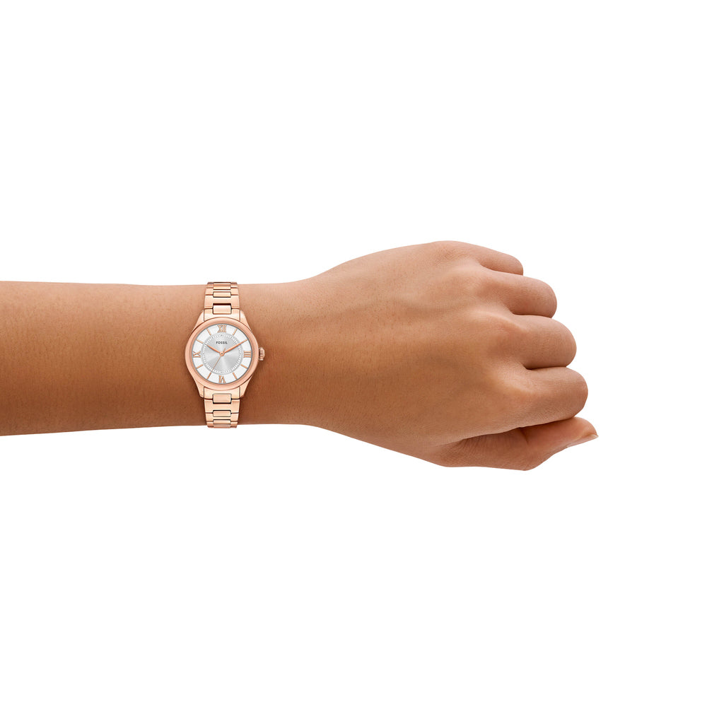 Gilmore Three-Hand Rose Gold-Tone
