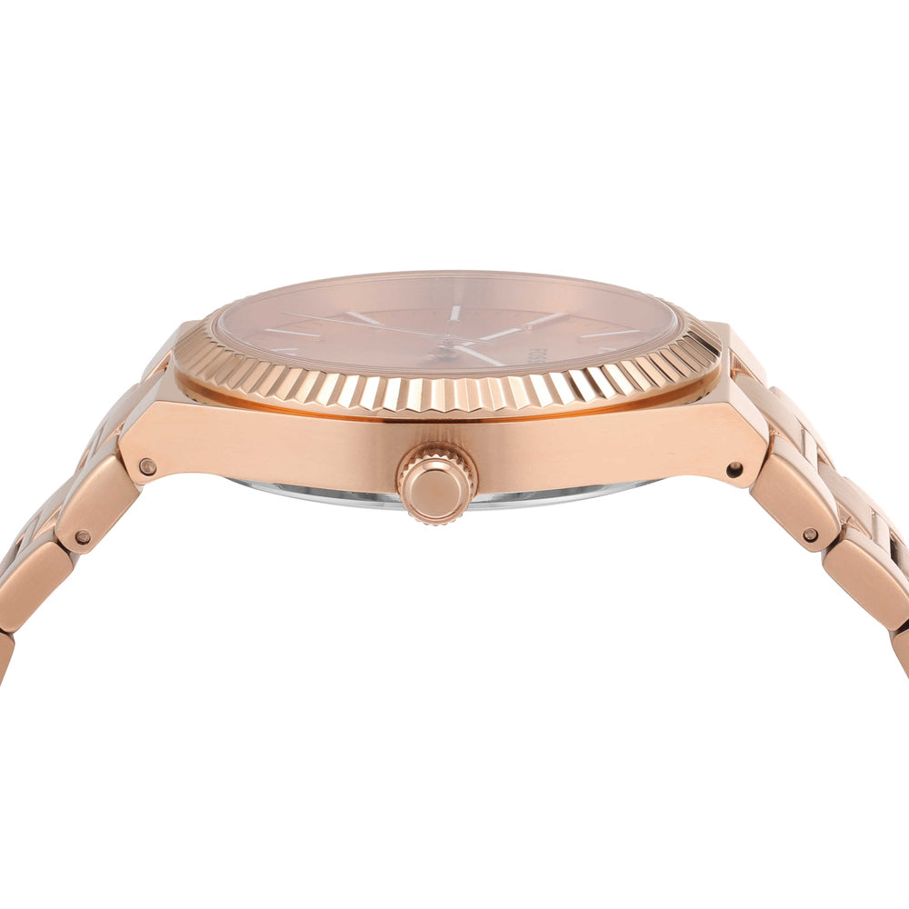 Scarlette Three-Hand Date Rose Gold-Tone