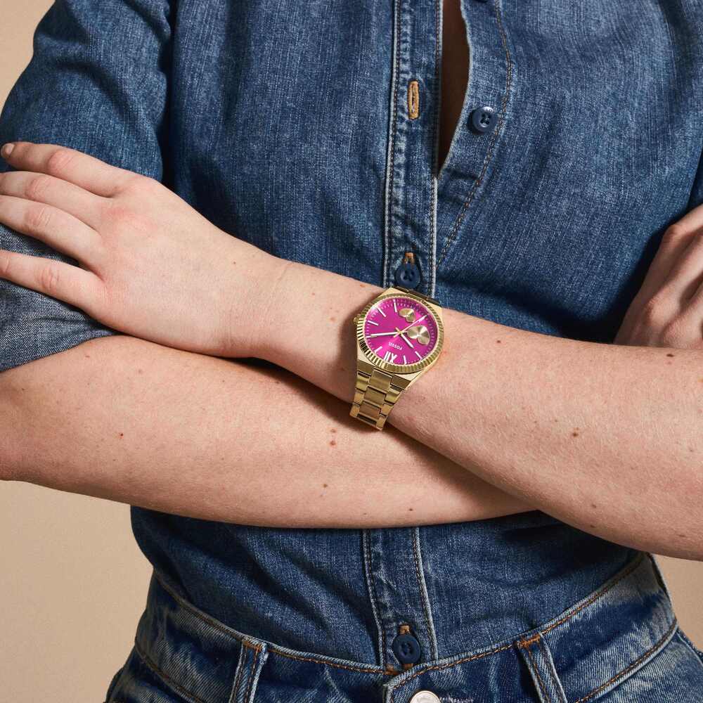 Scarlette Three-Hand Gold-Tone