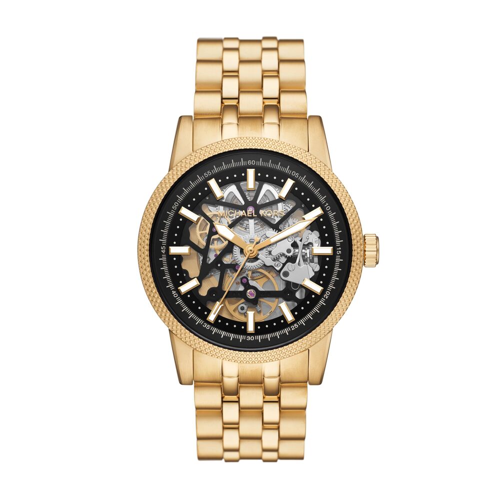 Automatic Gold-Tone Stainless Steel Watch