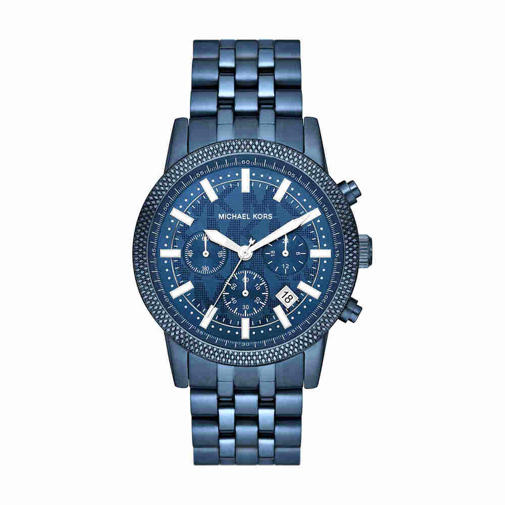 Chronograph Blue Stainless Steel Watch