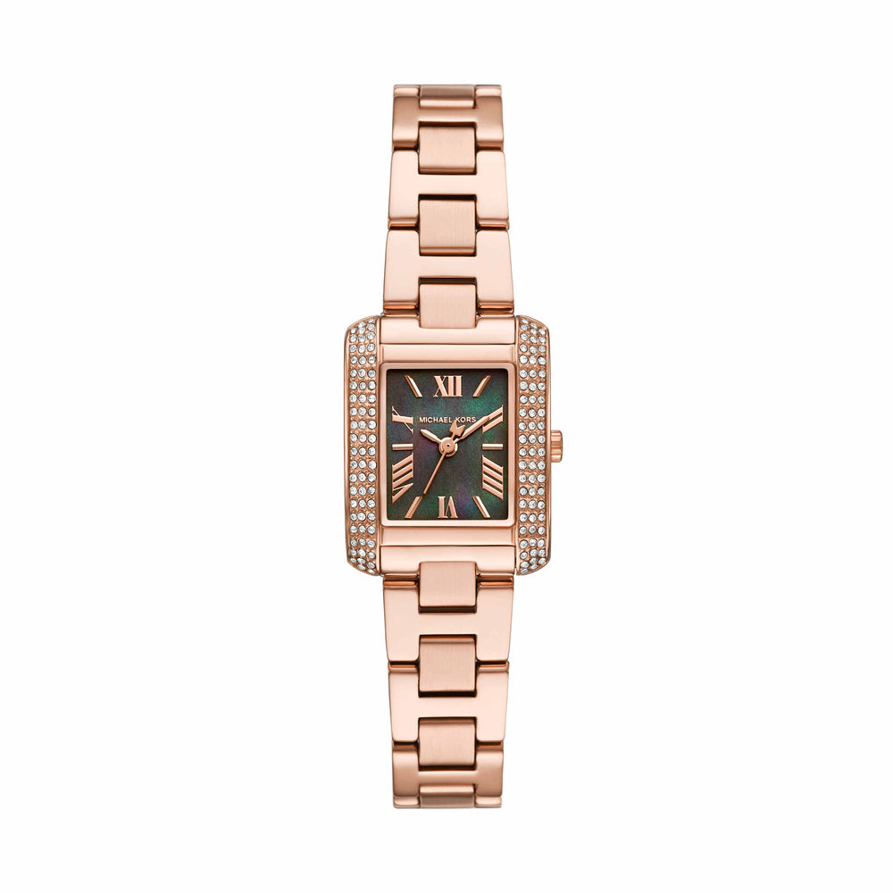 Emery Three-Hand Rose Gold-Tone Stainless Steel Watch