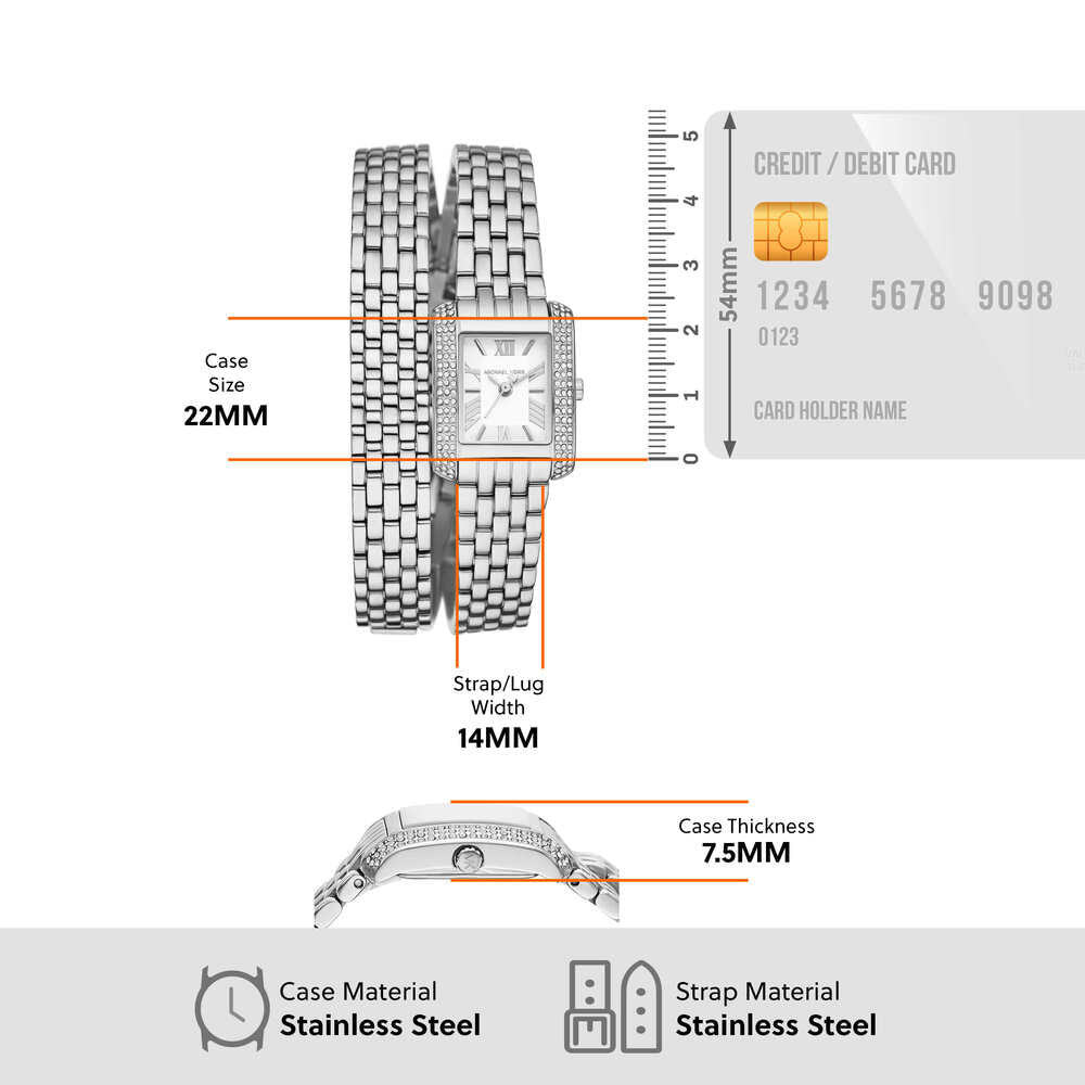 Emery Three-Hand Stainless Steel Watch