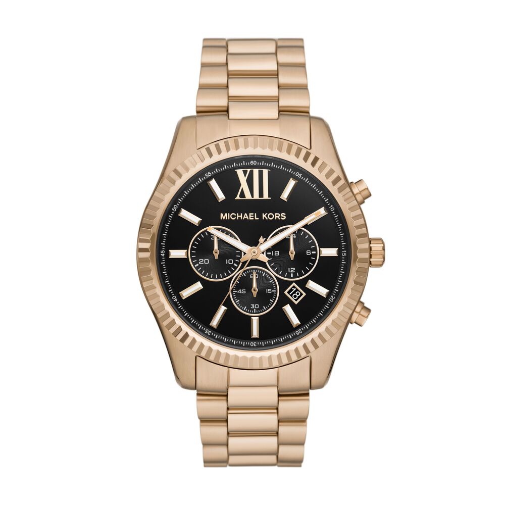 Lexington Chronograph Beige Gold-Tone Stainless Steel Watch