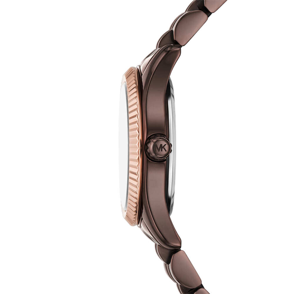 Lexington Three-Hand Chocolate Stainless Steel Watch