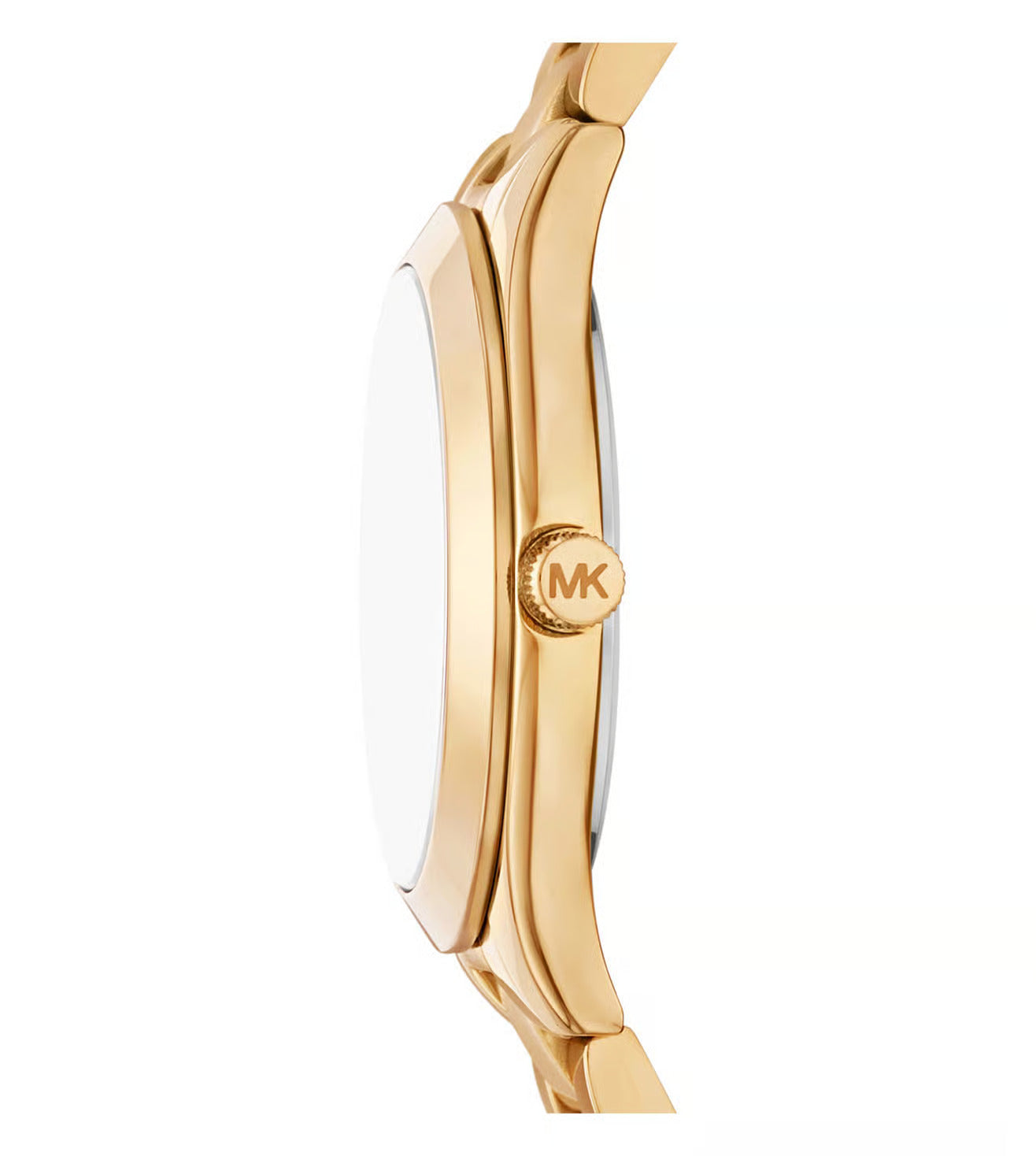 Slim Runway Quartz Gold Dial Ladies Watch